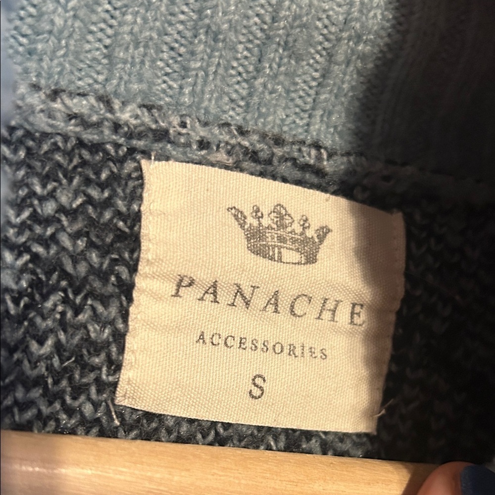 Panache Nordic Blue and Brown Turtleneck Sweater - Picture 2 of 8